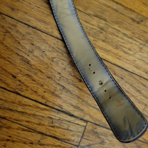 Lands' End Blue Trappy Adjustable Sandals with Gold Buckle Size 7B - Picture 11 of 16